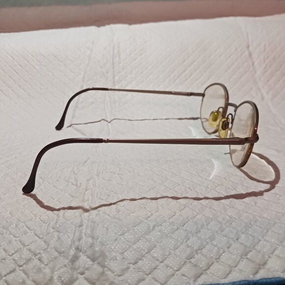 Vintage Emporio Armani Italy 080 1089 Eyeglasses Frames Champagne 49-21-135 - Picture 6 of 15